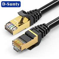 Cable de Red CAT7 de Cobre Puro 23AWG, Cable de Comunicación CAT7 SFTP de 650MHz, Blindado LSZH, Rollo de 1000 pies, Cable Ethernet 8P8C
