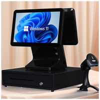 Jesen Pos Machine 15,6 Pos System Nuevo diseño Restaurante Android Pos System Todo en uno con software