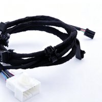 Harness Kabel Interior Otomotif dengan Pita Felt, Konektor Multi-Pin - Perakitan Kabel Peredam Kebisingan untuk Sistem Pintu Mobil