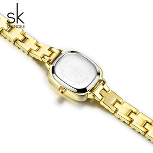 Reloj cuadrado pequeño minimalista para mujer, correa de acero inoxidable, reloj de pulsera analógico de cuarzo resistente al agua, regalo de moda diario - Product Image 5