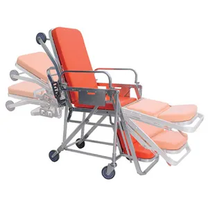 YFTA-CH3 Convertible Aluminum Emergency Ambulance Stretcher Patient Chair Hospital Furniture