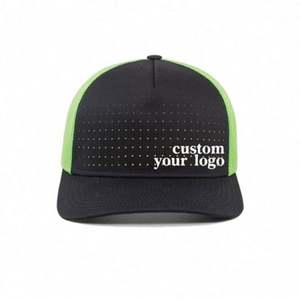 Casquettes de sport en maille à 6 panneaux avec logo personnalisé en cuir, casquettes snapback Richardson 112 pour hommes - Product Image 3