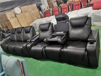 Fauteuil de massage électrique de luxe élargi avec fonction de chauffage et de refroidissement fauteuil de salon ergonomique inclinable pour appartement, théâtre