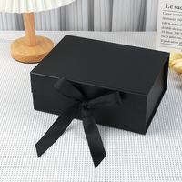 Boîte cadeau magnétique en carton ondulé écologique personnalisée avec grand logo, design pliable, emballage recyclable