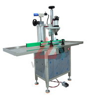 Machine de capsulage semi-automatique à prix d'usine pour l'emballage de bouteilles d'huiles et de gaz cosmétiques