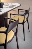 Chaise de salle à manger confortable de style japonais du milieu du siècle, Wai Ji Feng Wabi-Sabi, fauteuil en rotin rétro, bois massif noir, maison, bureau, appartement, hôtels
