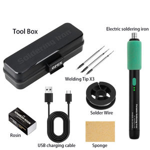 <span class=keywords><strong>Fer</strong></span> à <span class=keywords><strong>souder</strong></span> sans fil <span class=keywords><strong>15W</strong></span> USB Type-C avec chauffage rapide, contrôle de température à 3 niveaux et batterie 650mAh pour réparation à domicile - Product Image 1