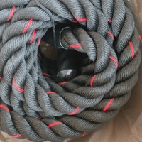 Corde de combat en ABS de 25 mm de diamètre et 9 m de longueur – Équipement de fitness pour le renforcement musculaire, le combat tactique et l'amincissement