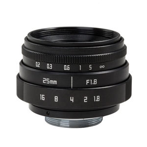 プロフェッショナルCA011A 25mmF1.8固定焦点カメラレンズシンプルバージョンCマウント第6世代マイクロシングルレンズ - Product Image 1