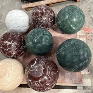 Nanwei nhà thiết kế màu xanh lá cây Đá Cẩm Thạch Bàn cà phê phòng khách tự nhiên đá hình cầu bóng cơ sở Bàn cà phê - Product Image 5