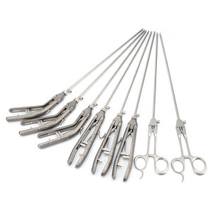 Portaagujas de instrumentos quirúrgicos laparoscópicos a precio de fábrica, portaagujas curvadas portaagujas laparoscópico de titanio - Product Image 2