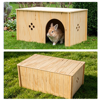 Nichoirs en bois pas chers pour petits animaux, design de nichoir en bois pour lapins, nichoir en bois naturel pour petits animaux