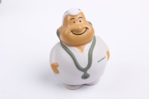 Balle anti-stress personnalisable en forme de personnage (peintre, décorateur, médecin) - Product Image 3