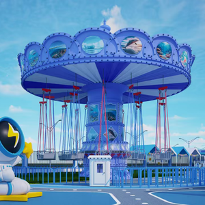 Manèges à balançoires pour parcs d'attractions et fêtes foraines, jeux familiaux mécaniques, Manège Chaise Volante pour enfants et adultes, à vendre - Product Image 6