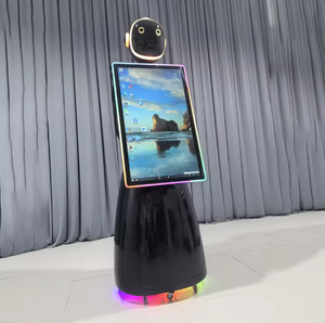 Robot guide pour salles d'exposition et centres commerciaux, service de reconnaissance faciale, <span class=keywords><strong>intelligence</strong></span> artificielle, caméra de photomaton, métal, WIFI - Product Image 2