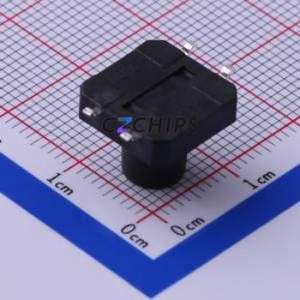 TS-1103S-B-M Tactile Switch SMD-4P,12x12mm Switch Single Pole Single Throw Round Button 1.6N Vertical Mount - Product Image 2