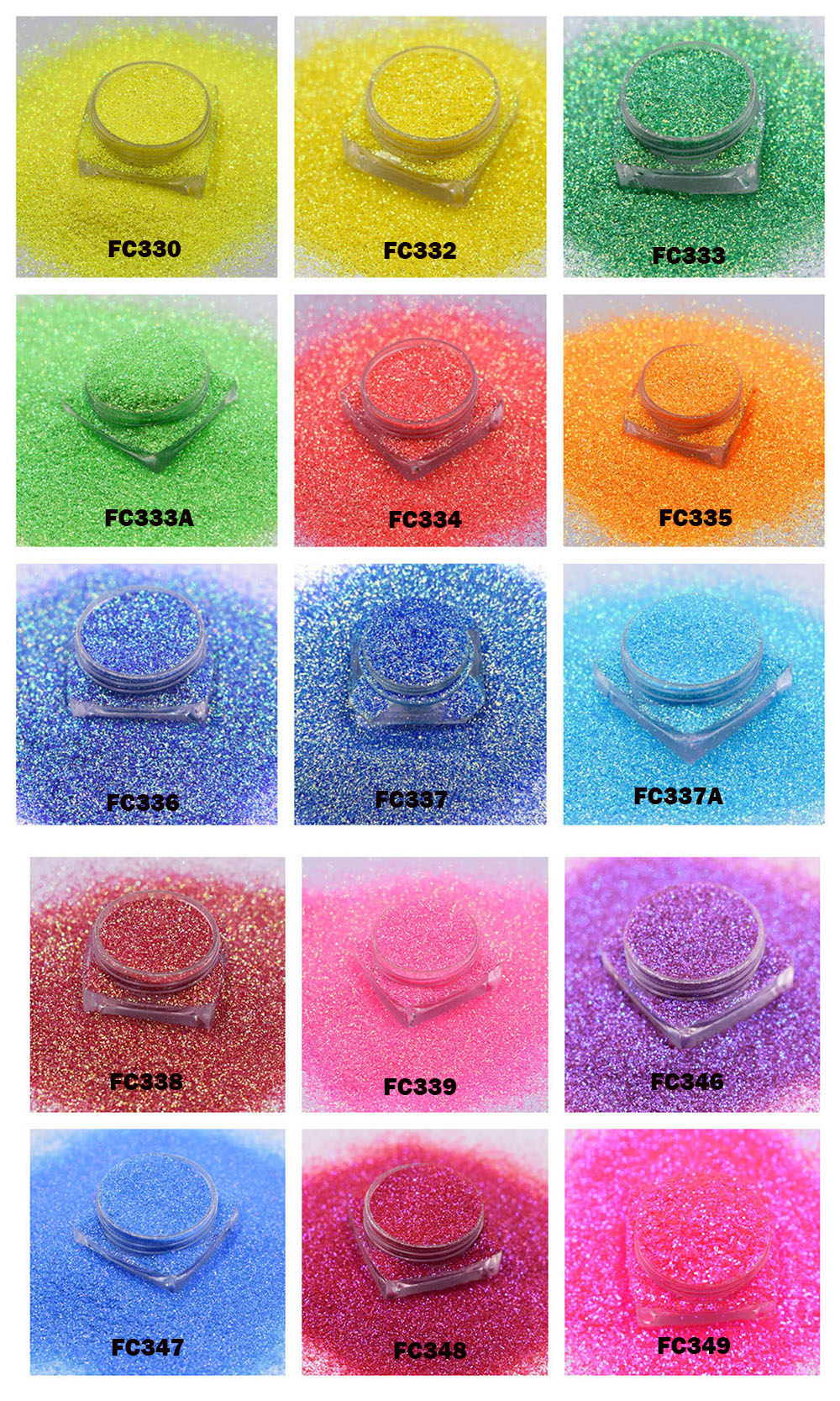neon fine glitter