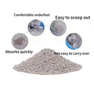 Vente directe usine OEM Litière pour chat sphérique de qualité supérieure, écologique, à agglomération rapide, faible poussière, hautement absorbante et compacte - Product Image 3