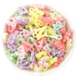 Cuentas de Letras Mixtas de Plástico y Lucite, Cinturón de Colores, Colgante Inglés, Abalorios Hechos a Mano - Product Image 2
