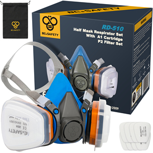 Máscara de Gas Ligera Personalizada para Minería y Soldadura, con Filtro de Gas Ácido TPE, Cartucho de 100L/min, Respirador Reutilizable - Product Image 2