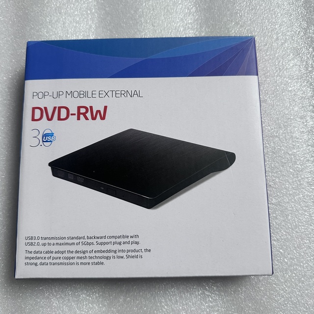 Hot Sale External USB 3.0 Slim Portable DVD-RW Burner Writer Player for Laptop Notebook PC Desktop Etc