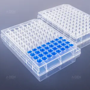 Hot Sale 0.45mL Microplate Medical Plastic 96 Round Well Deep V-Bottom Plate For Laboratory
