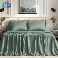 Parure de lit King Size moderne sur mesure en Lyocell d'eucalyptus 100% Oeko-Tex Cloudland 300TC, non jetable, tissée pour l'été