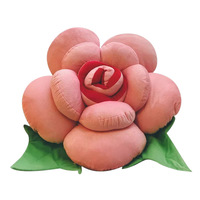 Coussin en peluche en forme de rose stéréo, oreiller décoratif floral doux, décoration esthétique pour chambre, oreiller de repos, cadeau de Saint-Valentin