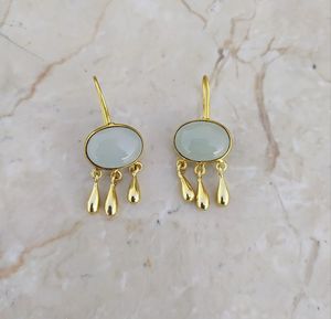 Handmade Sterling <b>Silver</b> <b>Stud</b> Earrings with <b>Silver</b> Plating Semi-Precious Gemstone Pearl Wedding Gift Party Wear Bulk Product - Product Image 1