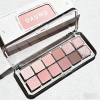Palette de fards à paupières coréenne 12 couleurs, nacré, mat, scintillant, gris, rose, tons terreux, multi-usages, tout-en-un pour le maquillage des yeux