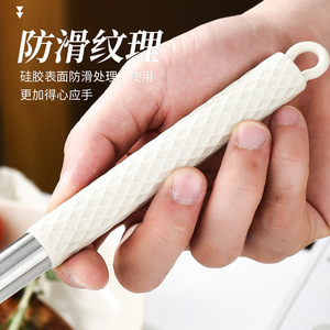 Espátula de silicona con mango de acero inoxidable, utensilio de cocina resistente al calor para cocinar y hornear - Product Image 5