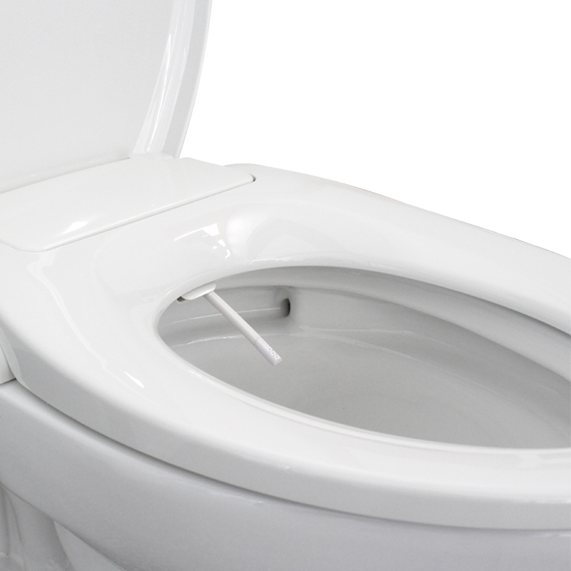 Мягкая закрывающаяся неэлектрическая крышка унитаза нового дизайна с двумя насадками для биде