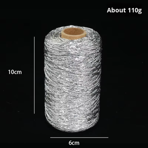 <span class=keywords><strong>Hilo</strong></span> <span class=keywords><strong>de</strong></span> <span class=keywords><strong>tejer</strong></span> con Destello <span class=keywords><strong>de</strong></span> plata hilado con núcleo <span class=keywords><strong>de</strong></span> 1mm con característica <span class=keywords><strong>de</strong></span> tejido <span class=keywords><strong>de</strong></span> <span class=keywords><strong>hilo</strong></span> <span class=keywords><strong>de</strong></span> plata aislado fiebre brillante mismo embalaje <span class=keywords><strong>de</strong></span> papel - Product Image 4