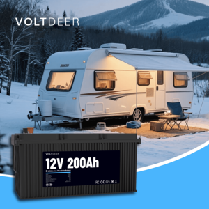 แบตเตอรี่ LiFePO4 ความหนาแน่นพลังงานสูง 12.8V 200Ah 4000 รอบการใช้งาน ได้รับการรับรองมาตรฐาน IP65 ป้องกันน้ำและฝุ่น  ใช้งานได้ที่อุณหภูมิ -<span class=keywords><strong>20</strong></span> ถึง <span class=keywords><strong>50</strong></span> องศาเซลเซียส ชาร์จใหม่ได้ที่ 12V - Product Image 3
