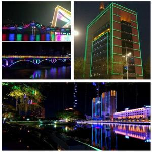 屋外クリスマス色変更led rgb流星ライトdmx3dチューブ - Product Image 5