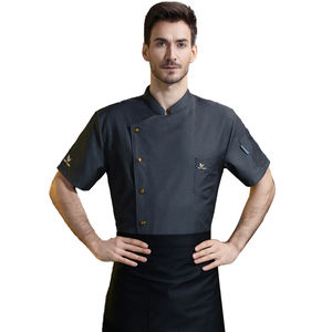 Abrigo de chef Rosa Chaqueta de chef Vestido de uniforme de restaurante Premium de lujo Uniforme de chef barato - Product Image 1
