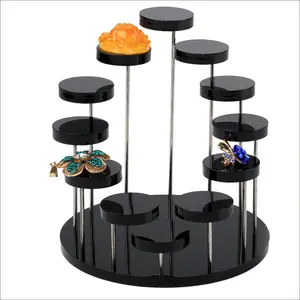 New Sell Display Stand Jewelry Holder 360 Photo Booth 12 Round Base Table ACRYLIC THREE-DIMENSIONALDISPLAY PLATFORM