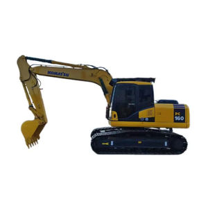 Excavadora de motor potente y de alta calidad, máquinas de ingeniería, excavadora Komatsu PC160 a la venta, barata en Shanghai - Product Image 1