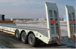 Nouvelle semi-remorque surbaissée à 3 ou 4 essieux de 40 pieds, capacité 1-2 tonnes, dimensions 12,5x2,5x1,5m, Fengniao Shandong - Product Image 2