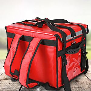 Logotipo personalizado Pizza grande, refrigerador caliente Mochila Aislamiento térmico Sac Maleta Come comida rápida Bolsa de entrega/ - Product Image 5