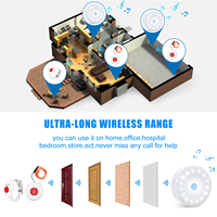 Sistema de Alarma Inteligente Inalámbrico Daytech para Cuidadores, Transmisor de Emergencia con Botón de Pánico SOS