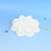 Moule à gâteau en silicone en forme de fleur de jasmin unique pour bougies parfumées DIY, réutilisable, antiadhésif, résistant à la chaleur, écologique
