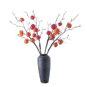 Branches artificielles de kaki CallaFloral en mousse rouge pour décorations de mariage - Product Image 5