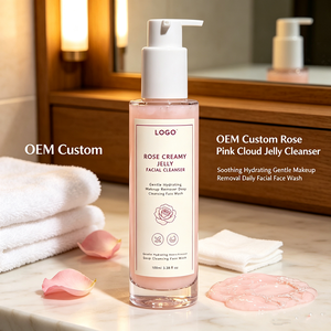 <span class=keywords><strong>Detergente</strong></span> Viso in Crema Gelatina alla Rosa Private Label, Struccante Delicato Idratante, <span class=keywords><strong>Detergente</strong></span> Profondo, Essenza per la Cura della Pelle - Product Image 1
