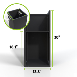 Caja para exteriores, jardineras, jardín, paisaje, Metal, acero galvanizado, Rectangular, grandes jardineras para exteriores, caja - Product Image 3