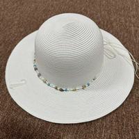 Multiple Styles Chapeau de paille à la mode pour femmes Chapeau en papier crochet fait à la main pour adultes Convient pour les voyages d'été et les sorties