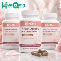 Kapsul Ekstrak Pueraria Mirifica 500mg Akar Kudzu 1000mg Per Sajian 60 Kapsul Suplemen Makanan untuk Wanita