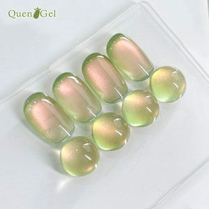 Muestras Gratis de Esmalte de Uñas en Gel con Cuentas de Vidrio de Guayaba, Efecto Ojo de Gato, Cristal Reflectante, Diamante 9D, Gel Ojo de Gato OEM - Product Image 2