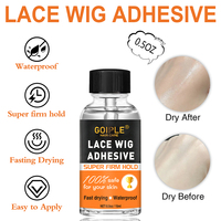 Colle adhésive pour perruques à marque privée, tenue super forte, 15 ml, invisible, résistante à l'eau et à la transpiration, séchage rapide