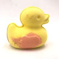 Bombes de bain bio en forme de canard, mignonnes et en forme d'animal, avec 100% d'huiles essentielles, soin de la peau, marque privée OEM/ODM